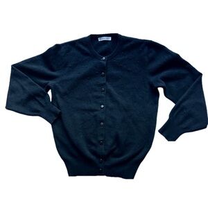 Deborah black cardigan sweater button